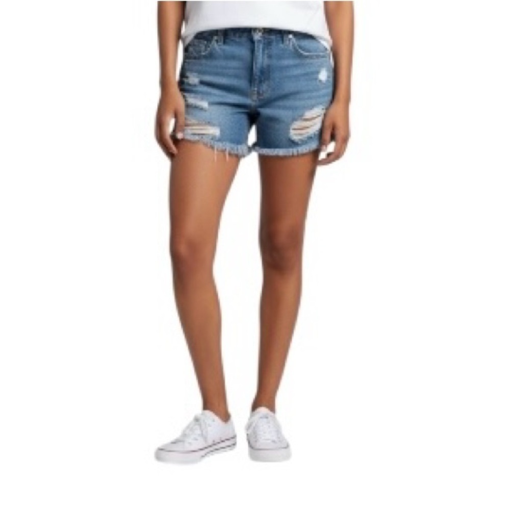 Hollister Distressed Daisy Dukes style Blue Denim Jean Shorts 26
